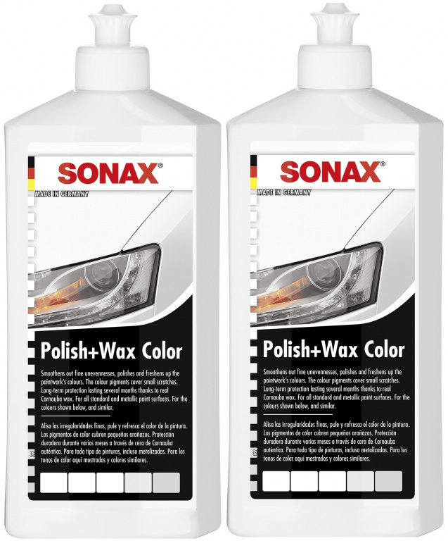 Set 2 Buc Sonax Polish &amp; Ceara Alb 500ML 296000