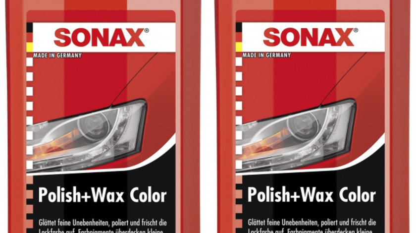 Set 2 Buc Sonax Polish &amp; Ceara Rosu 500ML 296400