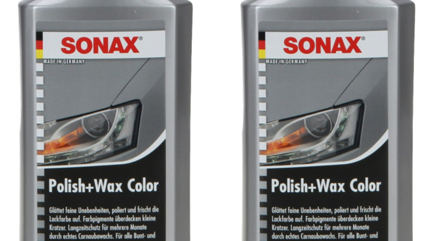 Set 2 Buc Sonax Polish &amp; Wax Colour NanoPro Polish &amp; Ceara Gri 500ML 296300