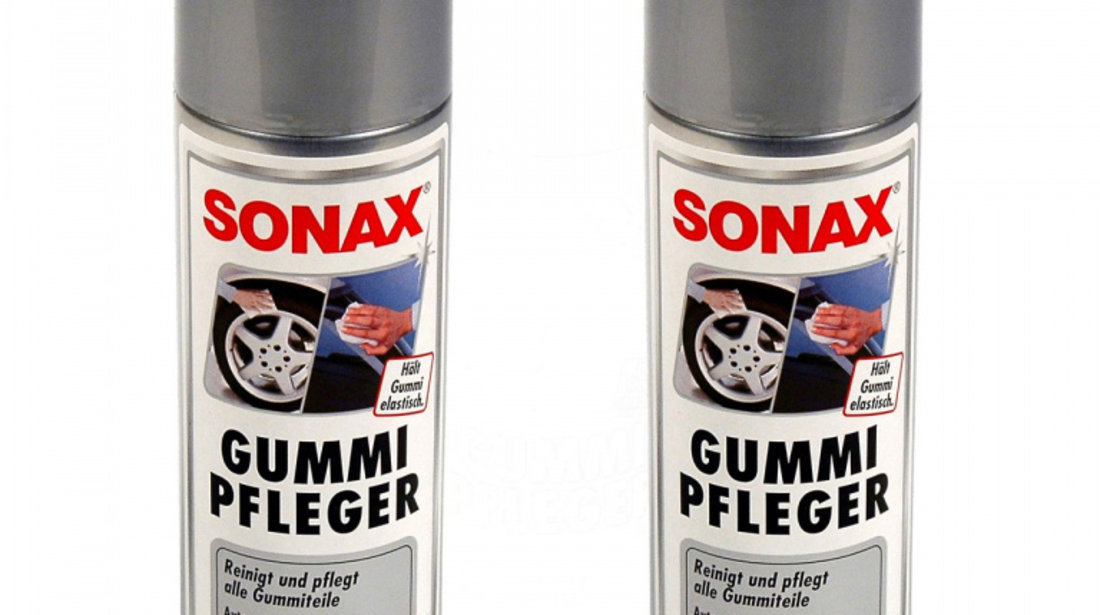 Set 2 Buc Sonax Spray Intretinere Anvelope Si Chedere Gummi-Pflege 300ML 340200