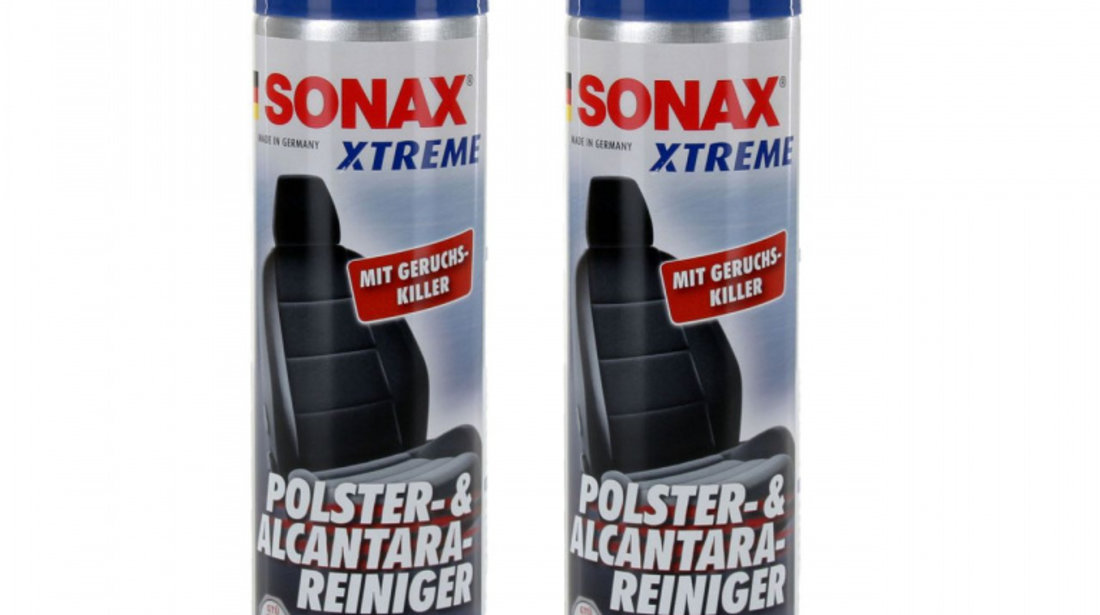 Set 2 Buc Sonax Spuma Pentru Curatarea Tapiteriei Si Alcantara Xtreme 400ML 206300