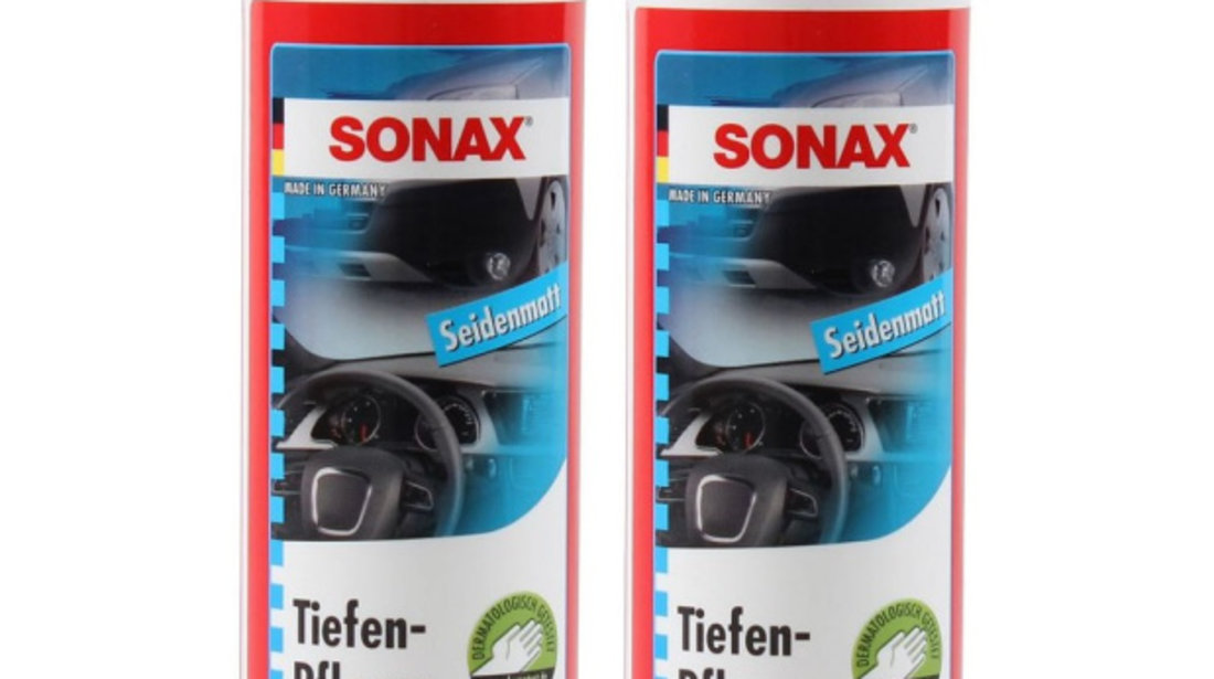 Set 2 Buc Sonax Trim Protectant Matt Solutie Pentru Intretinerea Suprafetelor Din Plastic Cu Efect Mat 300ML 383041