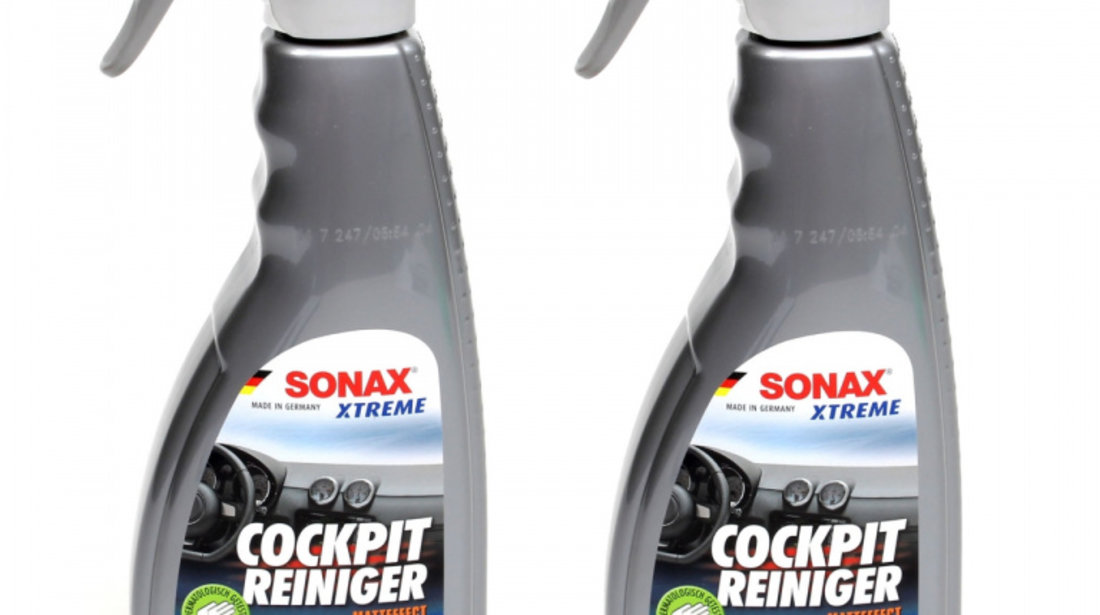 Set 2 Buc Sonax Xtreme Cockpit Cleaner Matt Finish Solutie Curatat Bord Efect Mat 500ML 283241