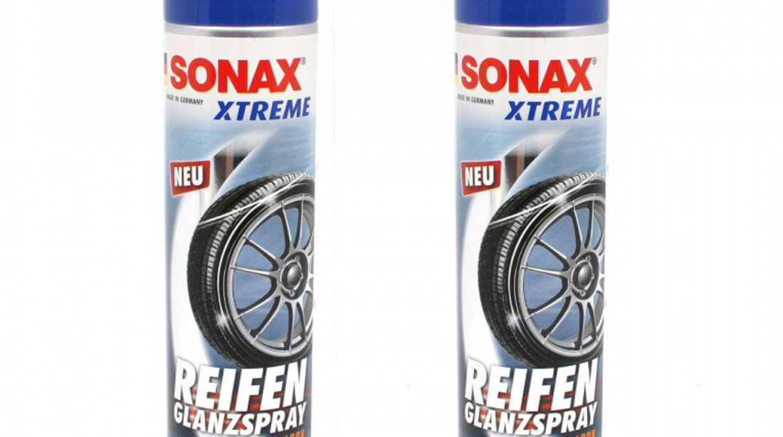 Set 2 Buc Sonax Xtreme Solutie Spray Pentru Curatarea Si Intretinerea Pneurilor 400ML 235300