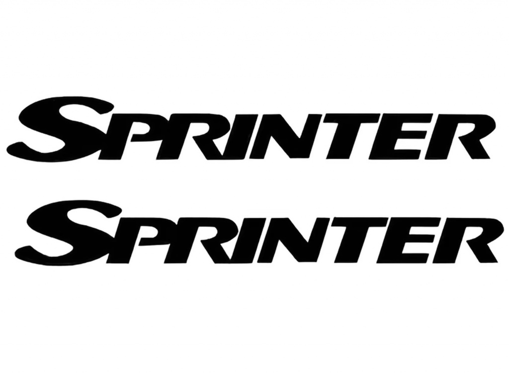 Set 2 Buc Sticker Lateral Mercedes-Benz Sprinter 50CM Negru SA017