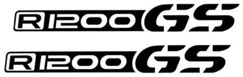 Set 2 Buc Sticker Moto Bmw R1200GS 20x2.5cm Negru