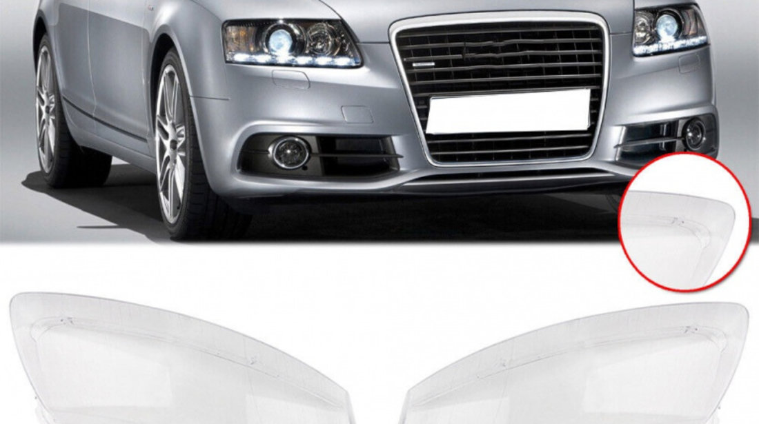 Set 2 Buc Sticla Far Dreapta + Stanga Am Audi A6 C6 2005-2011 HA019