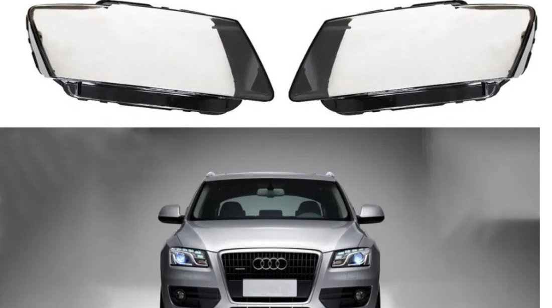 Set 2 Buc Sticla Far Dreapta + Stanga Am Audi Q5 2008-2012 Non Facelift HA041