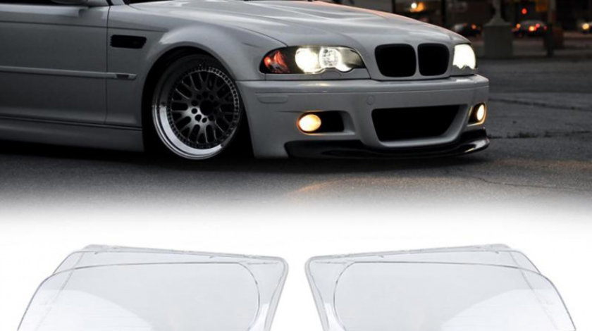 Set 2 Buc Sticla Far Dreapta + Stanga Am Bmw Seria 3 E46 1998-2003 Coupe / Cabrio Non Facelift HB010