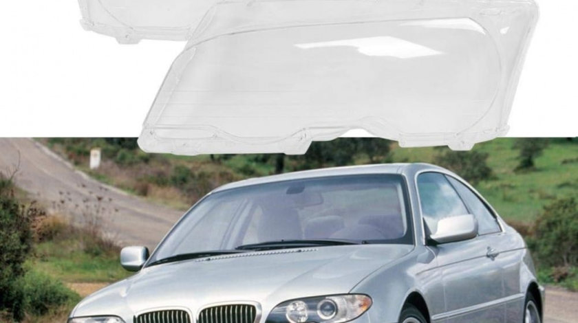 Set 2 Buc Sticla Far Dreapta + Stanga Am Bmw Seria 3 E46 1998-2003 Coupe / Cabrio Non Facelift HB010