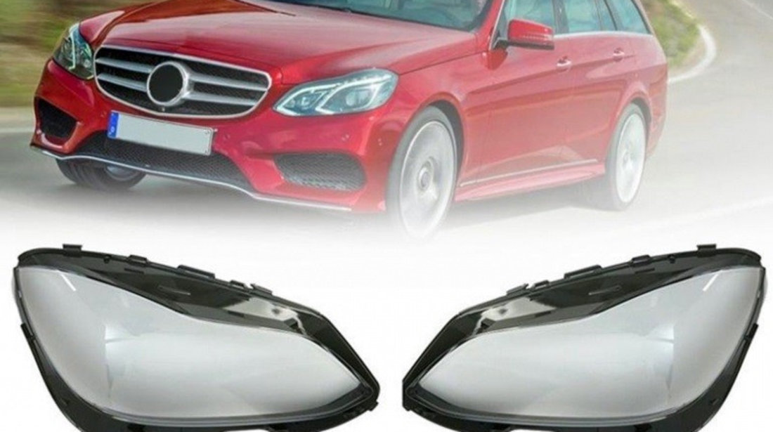 Set 2 Buc Sticla Far Dreapta + Stanga Am Mercedes-Benz E-Class W212 2013-2016 Facelift HW015