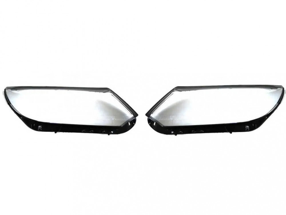 Set 2 Buc Sticla Far Dreapta + Stanga Pentru Volkswagen Tiguan 1 2011-2016 Cu Bec Halogen H7 HV031 651176