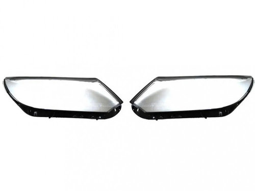 Set 2 Buc Sticla Far Dreapta + Stanga Pentru Volkswagen Tiguan 1 2011-2016 Cu Bec Halogen H7 HV031 6...