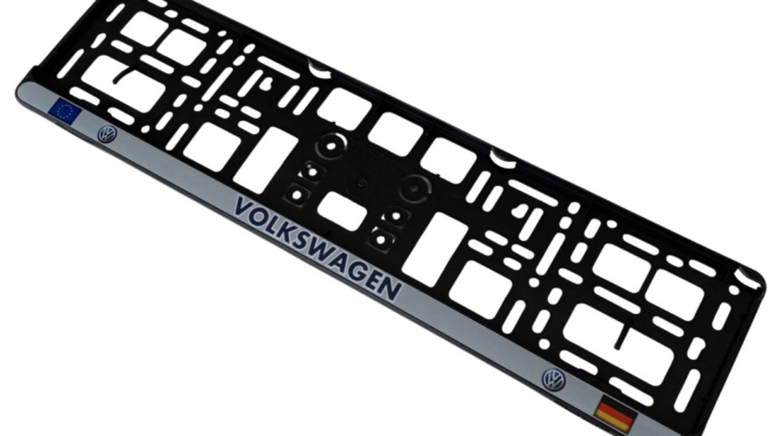 Set 2 Buc Suport Numar Inmatriculare Cu Scris Volkswagen TCT-263