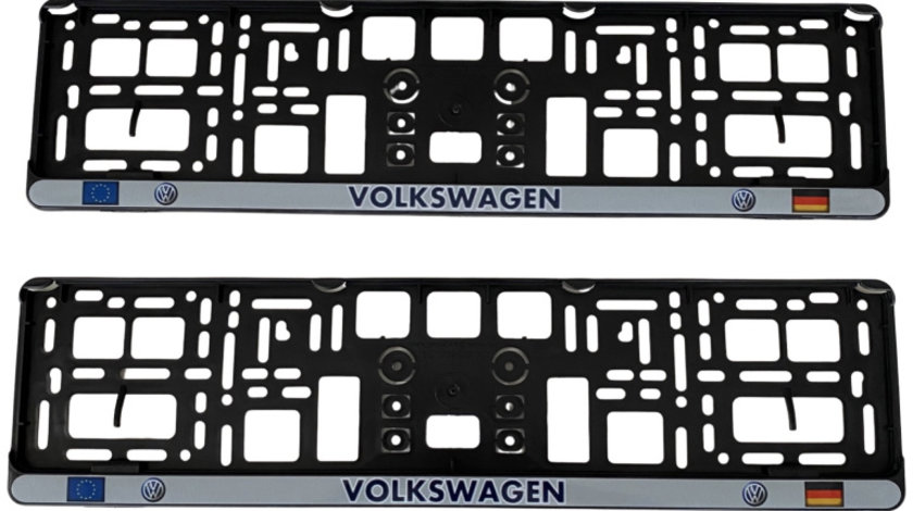 Set 2 Buc Suport Numar Inmatriculare Cu Scris Volkswagen TCT-263