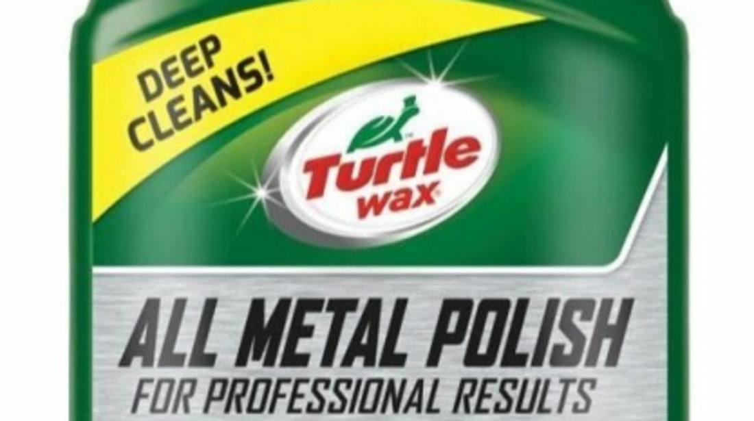 Set 2 Buc Turtle Wax All Metal Polish Polish Pentru Metal 300ML FG52792