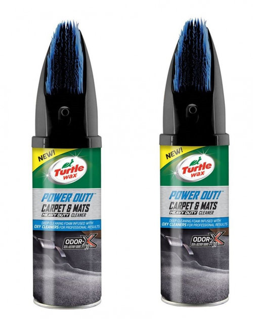 Set 2 Buc Turtle Wax Spray Curatat Mocheta Si Covorasele Cu Perie Power Out Carpet &amp; Mats 400ML ...