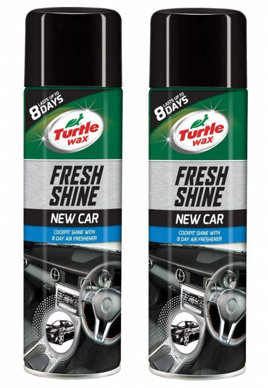 Set 2 Buc Turtle Wax Spray Silicon Bord New Car Fresh Shine 500ML TW FG6041/7905