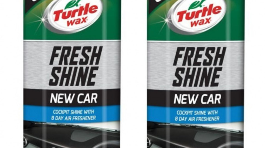 Set 2 Buc Turtle Wax Spray Silicon Bord New Car Fresh Shine 500ML TW FG6041/7905