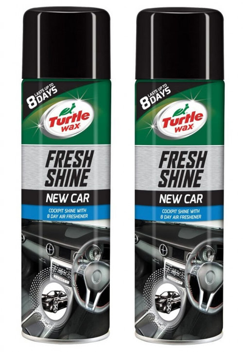 Set 2 Buc Turtle Wax Spray Silicon Bord New Car Fresh Shine 500ML TW FG6041/7905