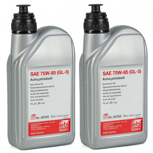 Set 2 Buc Ulei Diferential Febi Galben 75W-85 1L 48785