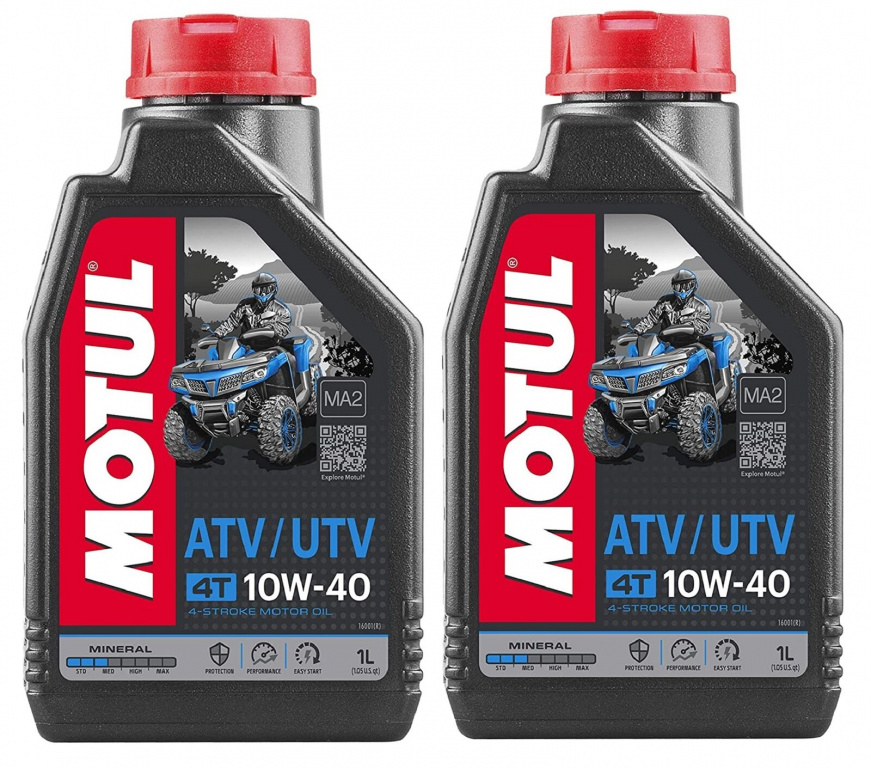 Set 2 Buc Ulei Motor Atv Motul 4T ATV-UTV 10W-40 1L 105878