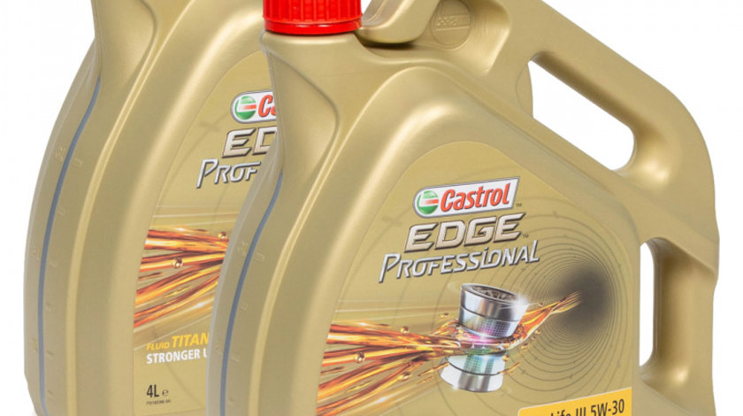 Set 2 Buc Ulei Motor Castrol Edge Professional Long Life III 5W-30 4L