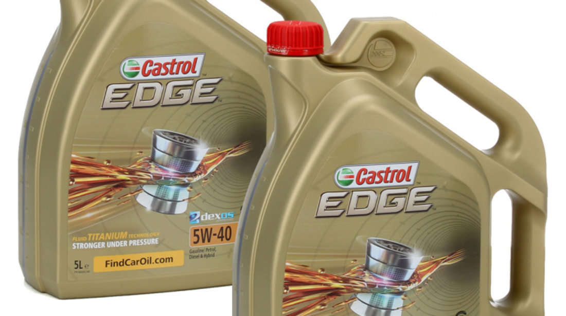 Set 2 Buc Ulei Motor Castrol Edge Titanium Fst 5W-40 5L