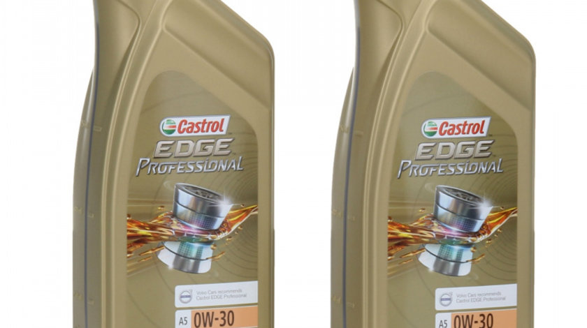 Set 2 Buc Ulei Motor Castrol Edge Titanium FST A5 0W-30 Volvo 1L 15AF7A