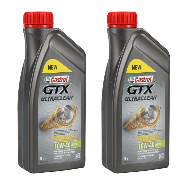 Set 2 Buc Ulei Motor Castrol GTX Ultraclean 10W-40 1L 15A4CF
