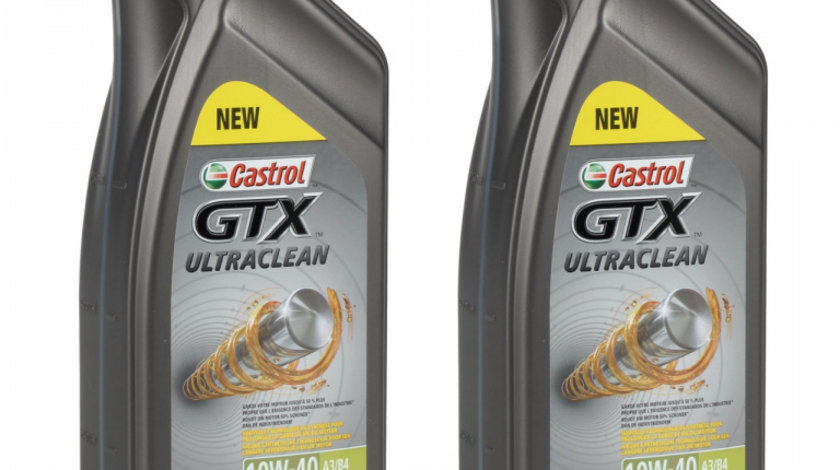 Set 2 Buc Ulei Motor Castrol GTX Ultraclean 10W-40 1L 15A4CF