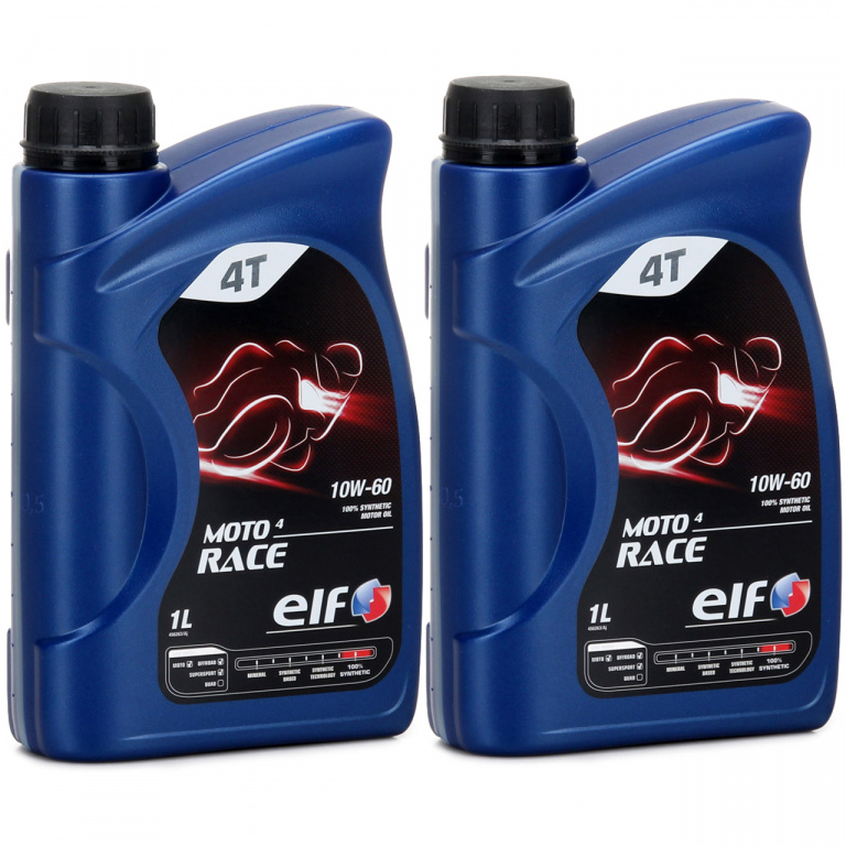 Set 2 Buc Ulei Motor Elf Moto 4 Race 10W-60 1L