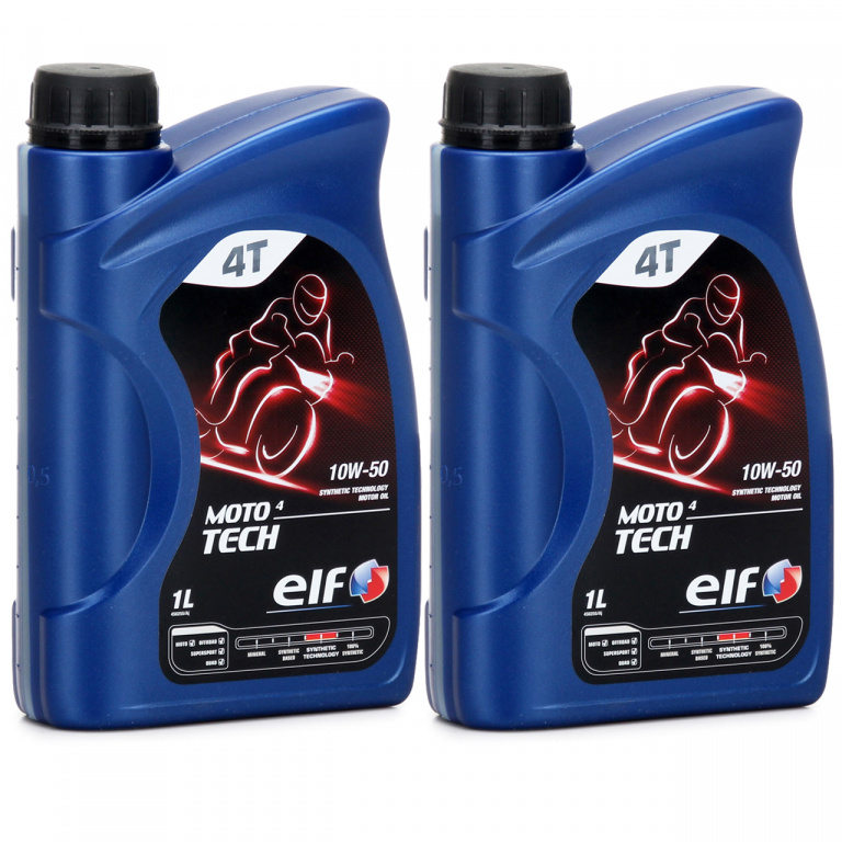 Set 2 Buc Ulei Motor Elf Moto 4 Tech 10W-50 1L