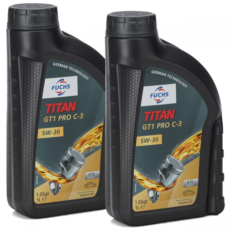 Set 2 Buc Ulei Motor Fuchs Titan GT1 PRO C3 5W-30 1L 602009166
