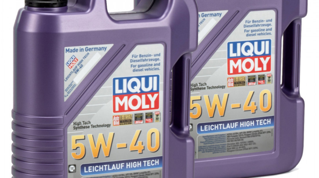 Set 2 Buc Ulei Motor Liqui Moly Leichtlauf High Tech 5W-40 5L 2328