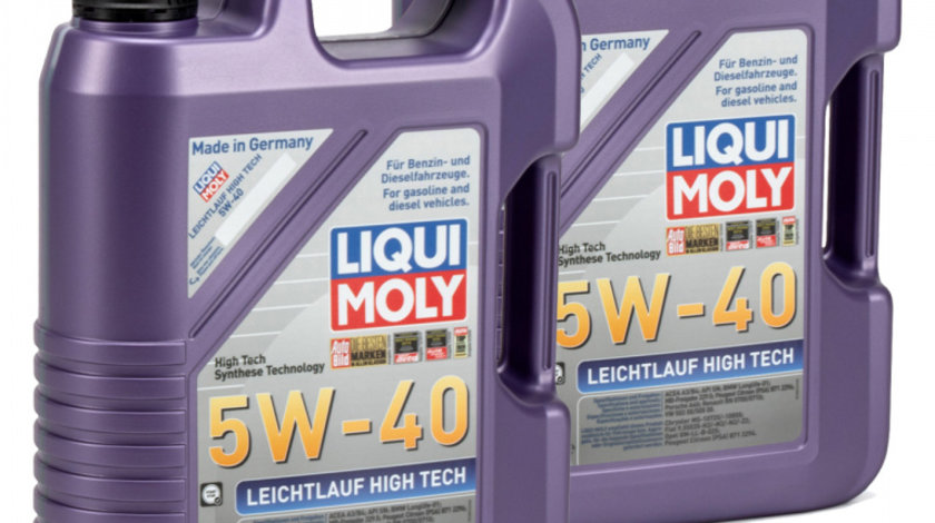 Set 2 Buc Ulei Motor Liqui Moly Leichtlauf High Tech 5W-40 5L 2328