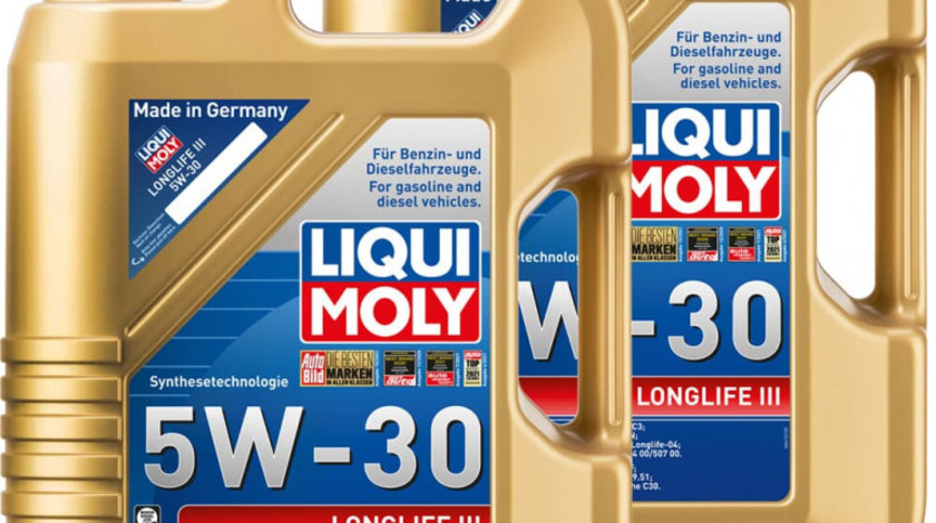 Set 2 Buc Ulei Motor Liqui Moly Longlife III 5W-30 5L 20822