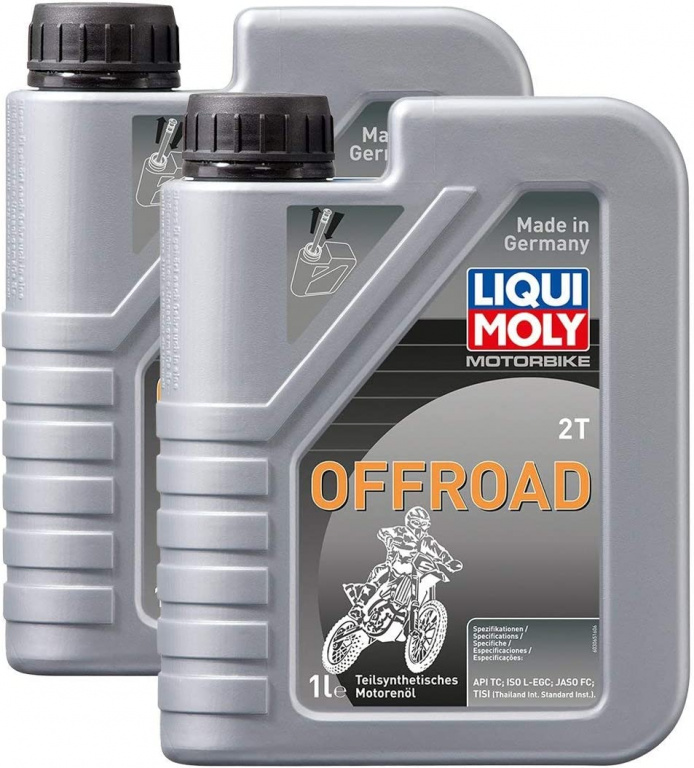 Set 2 Buc Ulei Motor Liqui Moly Motorbike 2T Offroad 1L 3065