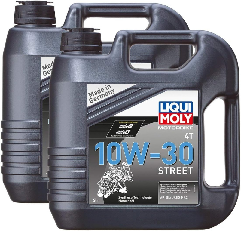 Set 2 Buc Ulei Motor Liqui Moly Motorbike 4T 10W-30 Street 4L 1688
