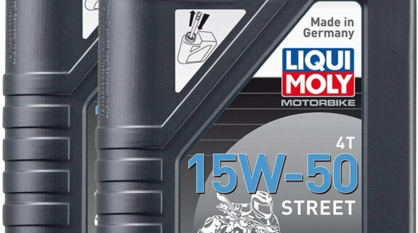 Set 2 Buc Ulei Motor Liqui Moly Motorbike 4T 15W-50 Street 1L 2555