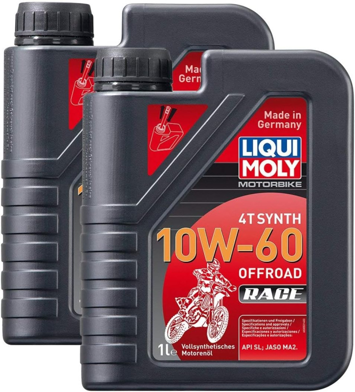 Set 2 Buc Ulei Motor Liqui Moly Motorbike 4T Synth 10W-60 Offroad Race 1L 3053