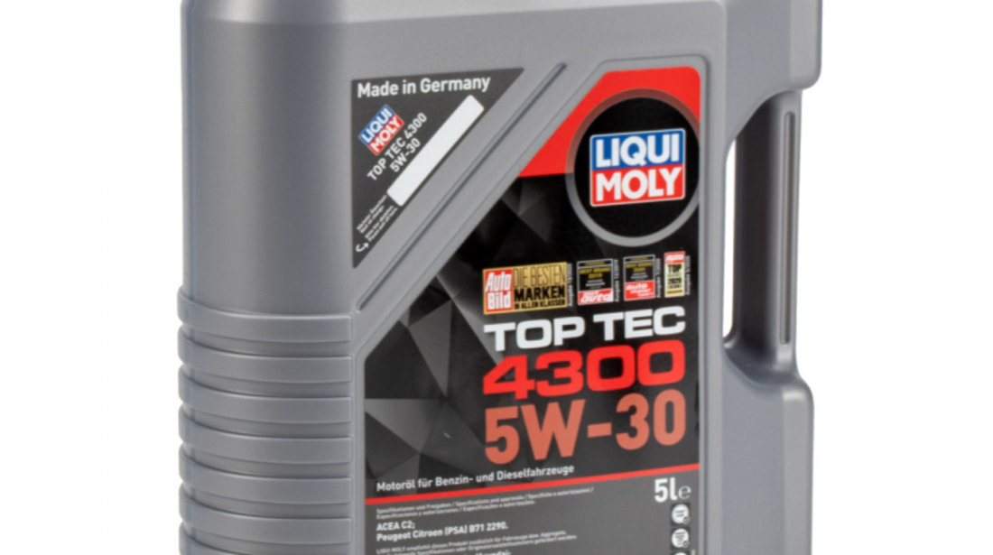 Set 2 Buc Ulei Motor Liqui Moly Top Tec 4300 5W-30 5L 3741