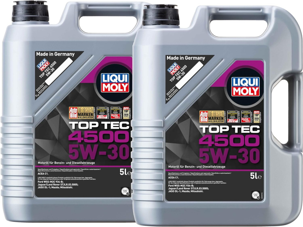 Set 2 Buc Ulei Motor Liqui Moly Top Tec 4500 5W-30 5L 2318