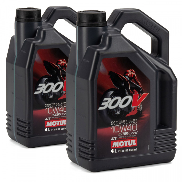 Set 2 Buc Ulei Motor Motul 300V Factory Line 4T 10W-40 4L 104121