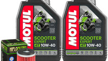 Set 2 Buc Ulei Motor Motul 4T Scooter Expert 10W-4...