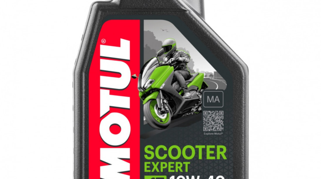 Set 2 Buc Ulei Motor Motul 4T Scooter Expert 10W-40 MA 1L 105960 + Filtru Ulei Moto Hiflofiltro Yamaha CZD300 A X-Max 2017→ HF141