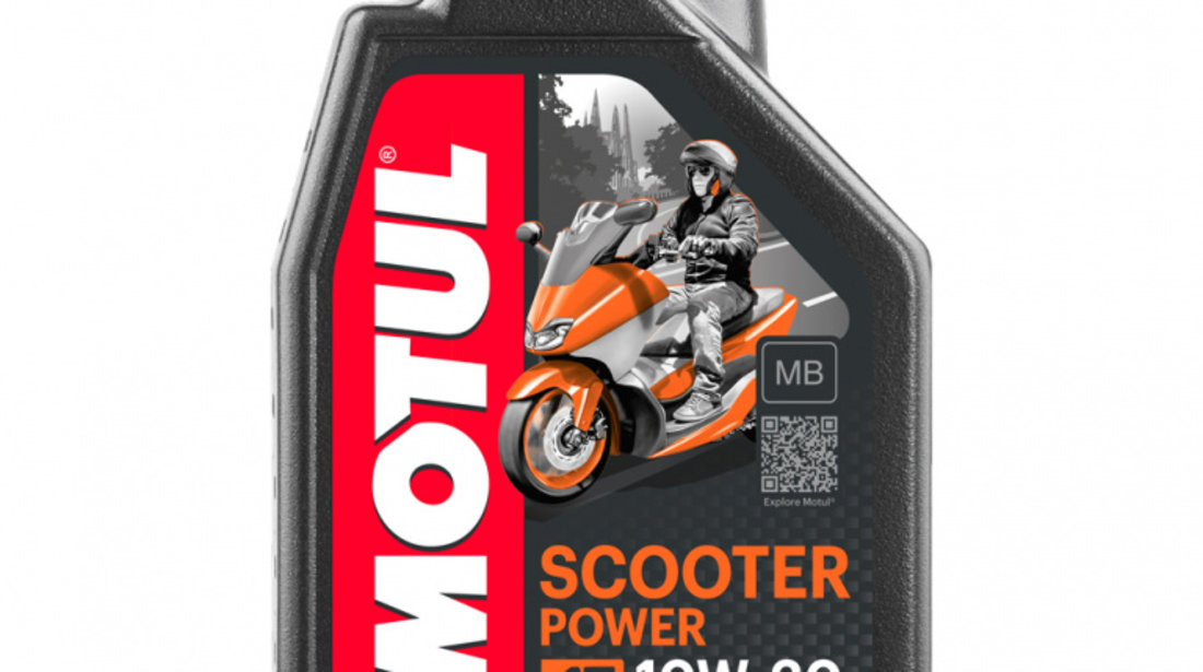 Set 2 Buc Ulei Motor Motul 4T Scooter Power 10W-30 MB 1L 105936 + Filtru Ulei Moto Hiflofiltro Yamaha YP125 R X-Max 2015-2017 HF140