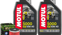 Set 2 Buc Ulei Motor Motul 5000 10W-40 Hi-Tech MA2...