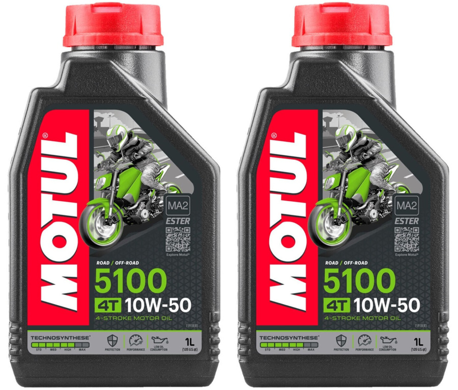 Set 2 Buc Ulei Motor Motul 5100 4T 10W-50 MA2 1L 104074