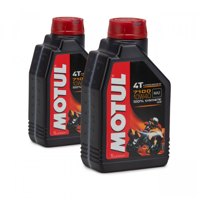 Set 2 Buc Ulei Motor Motul 7100 4T 100% Syntetic 10W-40 1L 104091